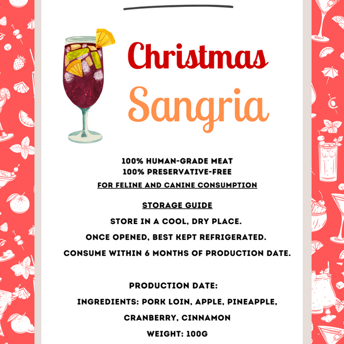 Pawff Christmas Sangria Treats For Dogs