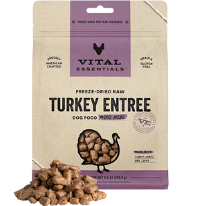 Vital Essentials Freeze-Dried Raw Mini-Nibs Turkey Entree Dog Food