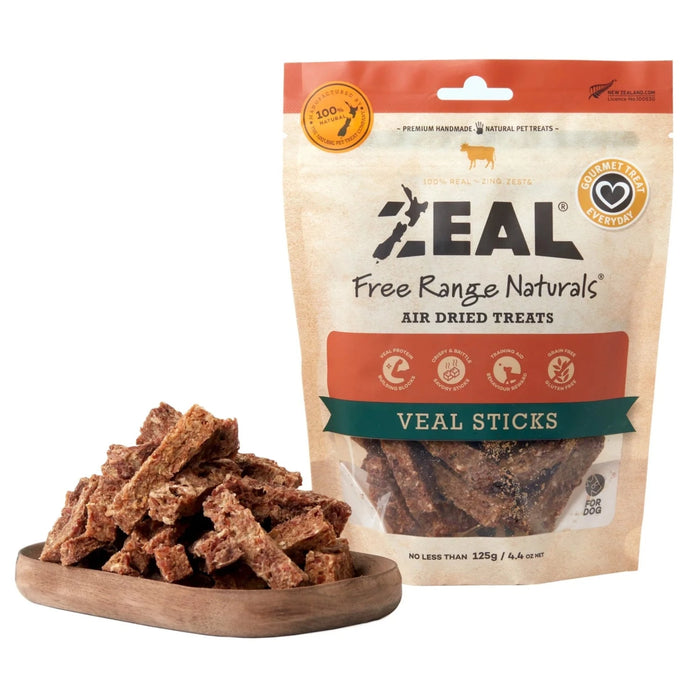 Zeal Free Range Naturals Air Dried Veal Sticks For Dogs
