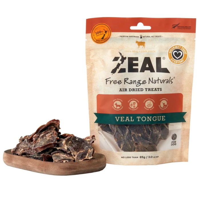 Zeal Free Range Naturals Air Dried Veal Tongue For Dogs