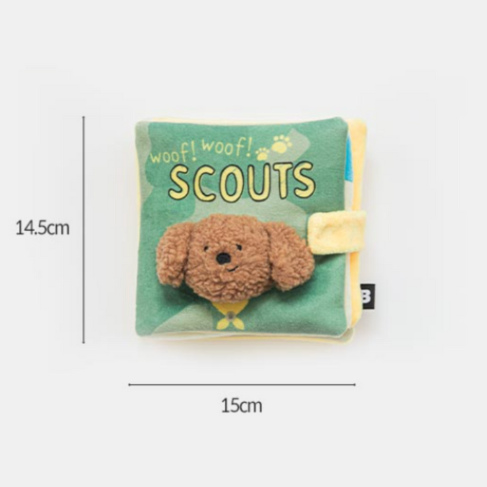 Bite Me Scouts Book Nose Work Dog Toy