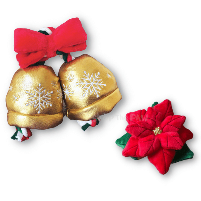 Shop The Paw Bell & Poinsettia Toy