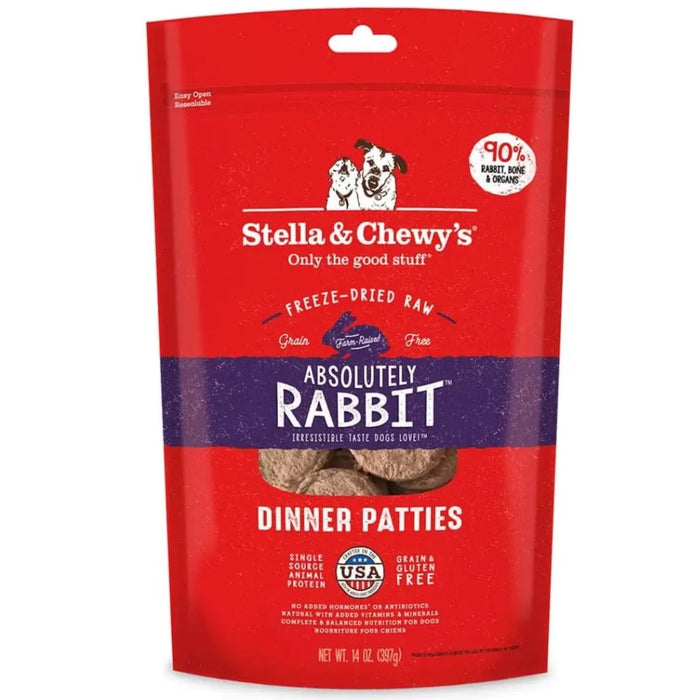 Stella & Chewy's Freeze-Dried Raw Absolutely Rabbit Dinner Patties