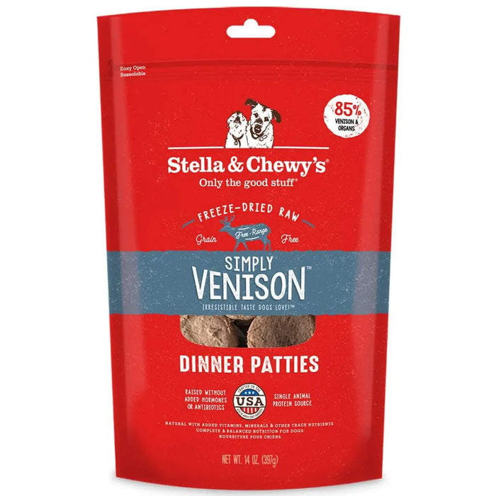 Stella & Chewy’s Freeze-Dried Raw Simply Venison Dinner Patties For Dogs