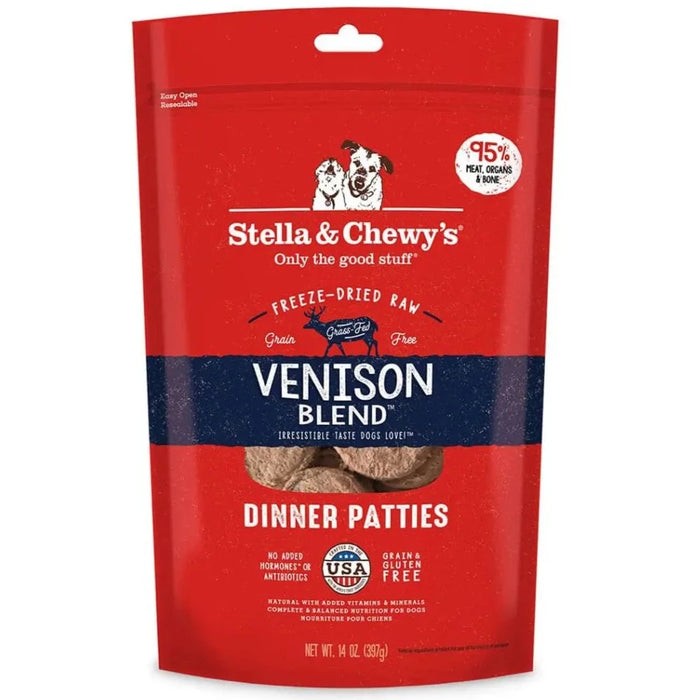 Stella & Chewy’s Freeze-Dried Raw Venison Blend Dinner Patties For Dogs