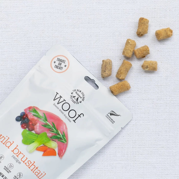 35% OFF: The NZ Natural Pet Food Co. WOOF Freeze Dried Raw Wild Brushtail Recipe Treats For Dogs