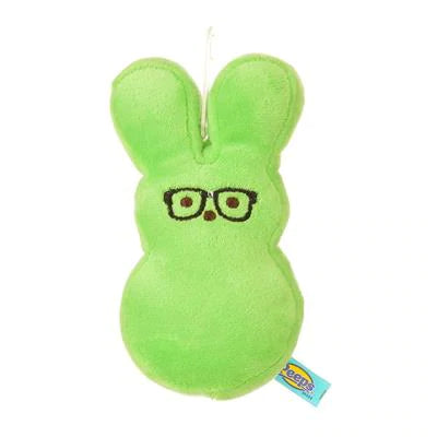 Peeps Medium Dress Up Bunnies Plush Squeaker Dog Toy Assorted