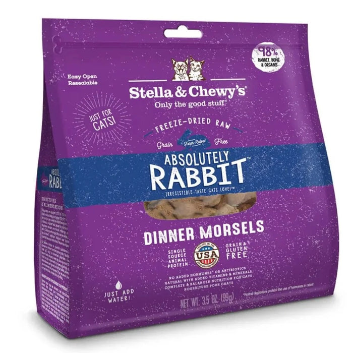 Stella & Chewy's Freeze-Dried Raw Absolutely Rabbit Dinner Morsels For Cats