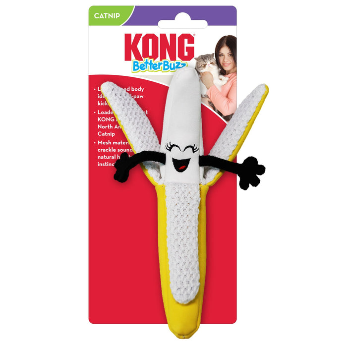 20% OFF: Kong Better Buzz™ Banana Cat Toy (Assorted Characters)