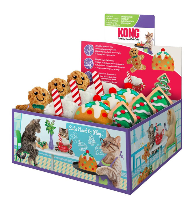 [CHRISTMAS🎄🎅 ] 20% OFF: Kong Holiday Scrattles Cafe Cat Toys