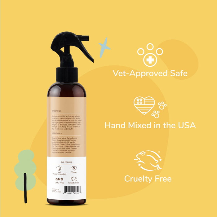Kin + Kind Almond + Vanilla Coat Spray For Dog Smells