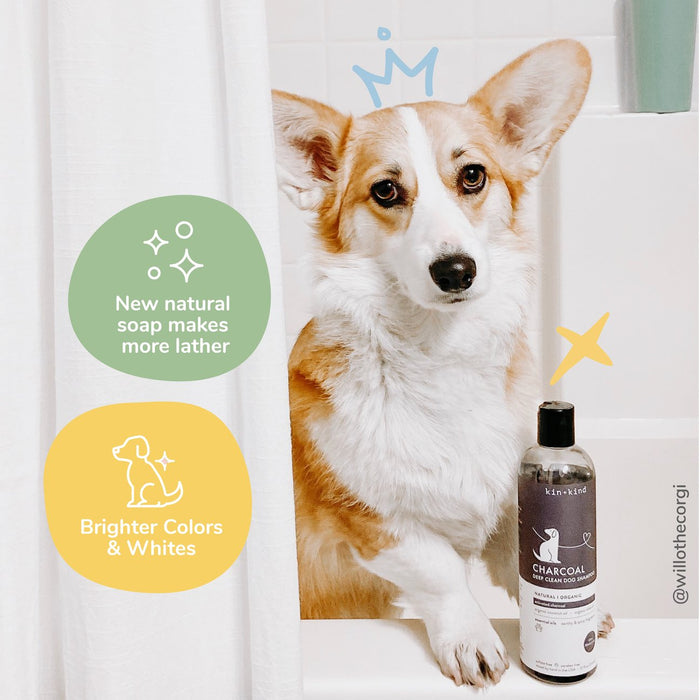 Kin + Kind Charcoal Deep Clean (Patchouli) Natural Shampoo For Dogs