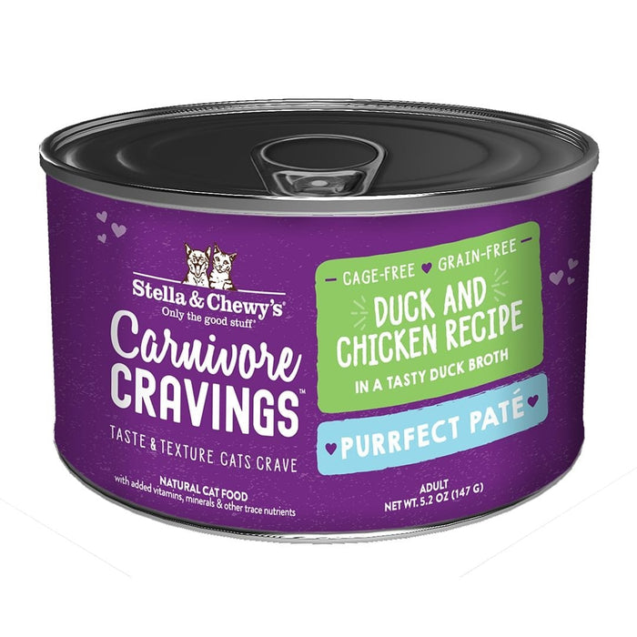 Stella & Chewy's Carnivore Cravings Purrfect Paté Duck & Chicken Recipe In Broth Wet Cat Food