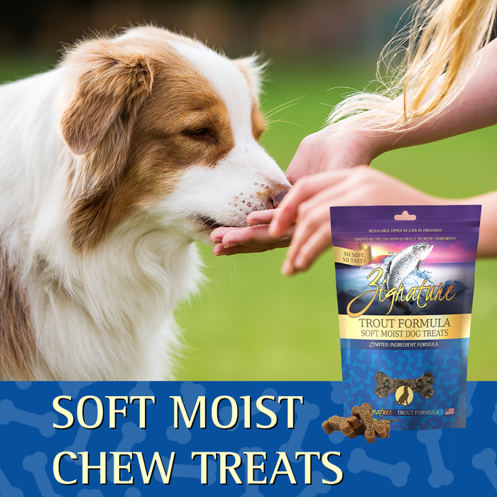 20% OFF: Zignature Limited Ingredient Trout Formula Soft Moist Treats For Dogs