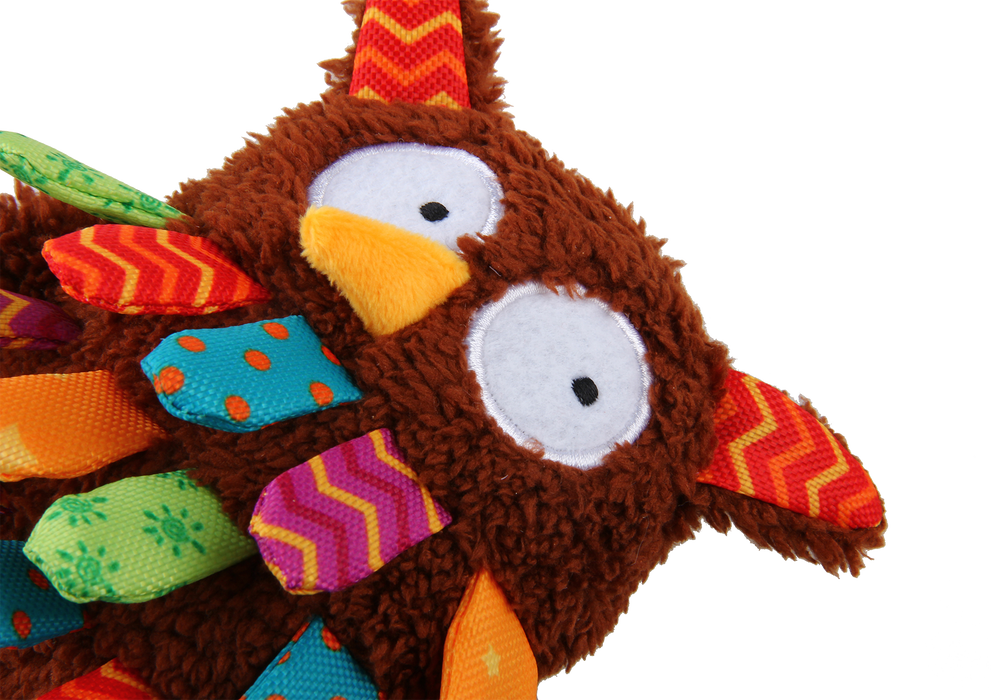 GiGwi Plush Friendz Owl With Squeaker Plush Toy For Dogs