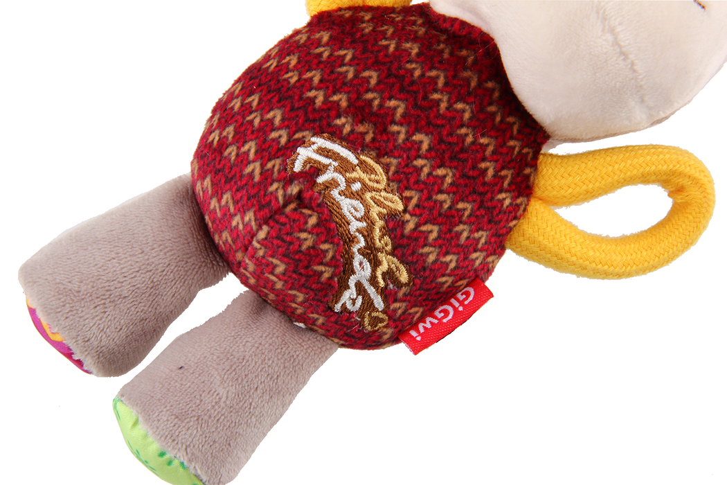 GiGwi Plush Friendz Donkey With Squeaker Plush Toy For Dogs
