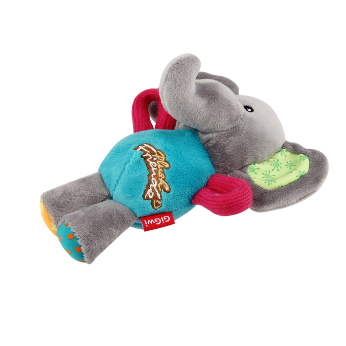 GiGwi Plush Friendz Elephant With Squeaker Plush Toy For Dogs