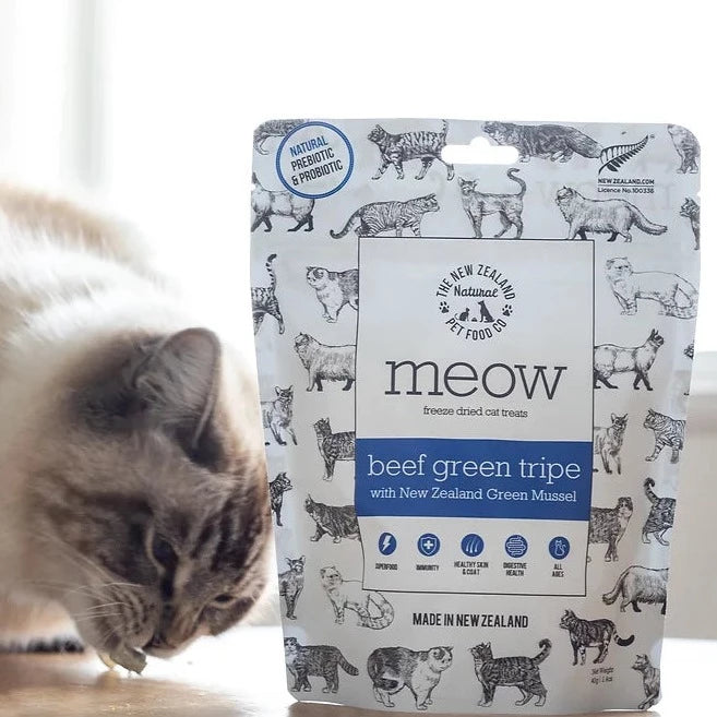 35% OFF: The NZ Natural Pet Food Co. MEOW Freeze Dried Beef Green Tripe Treats For Cats