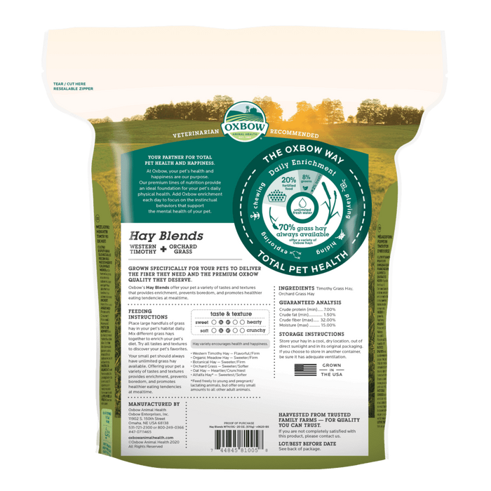 20% OFF: Oxbow Western Timothy & Orchard Grass Hay Blends