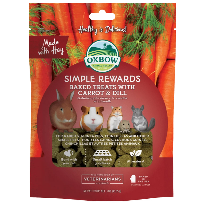 20% OFF: Oxbow Simple Rewards Natural Baked Treats With Carrot & Dill