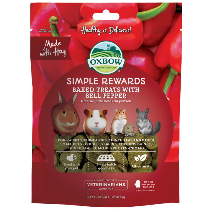 20% OFF: Oxbow Simple Rewards Natural Baked Treats With Bell Pepper
