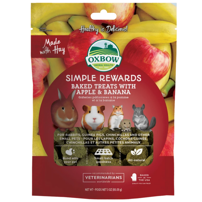 20% OFF: Oxbow Simple Rewards Natural Baked Treats With Apple & Banana