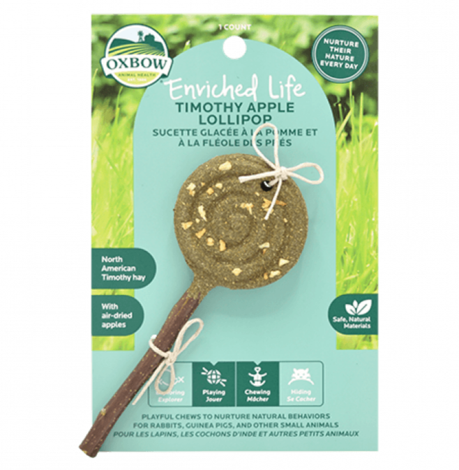 20% OFF: Oxbow Enriched Life Apple Timothy Lollipop