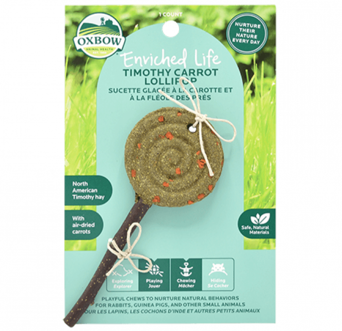 20% OFF: Oxbow Enriched Life Carrot Timothy Lollipop