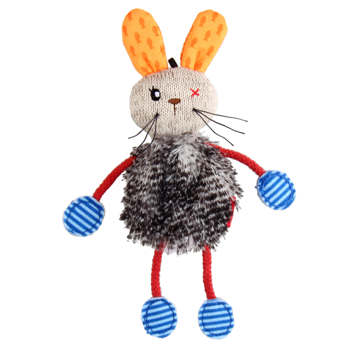 GiGwi Refillable Silvervine Rabbit Plush Toy For Cats