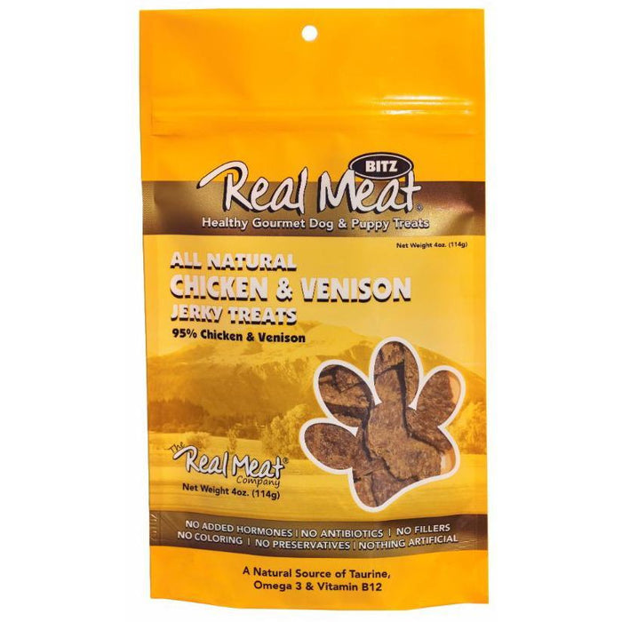 5% OFF: Real Meat Grain Free Chicken & Venison Jerky For Dogs