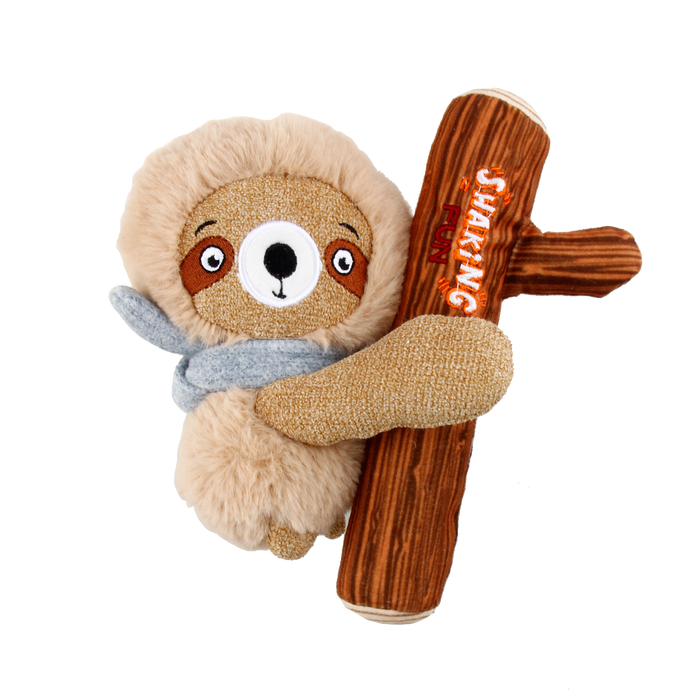 GiGwi Shaking Fun Sloth With Squeaker Plush Toy For Dogs