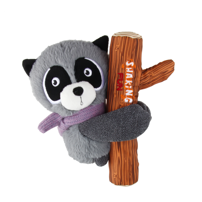 GiGwi Shaking Fun Raccoon With Squeaker Plush Toy For Dogs