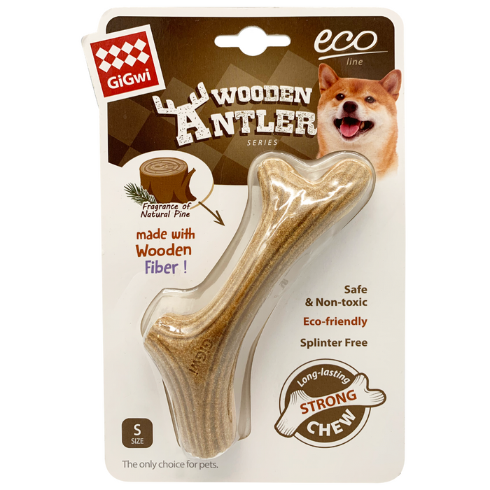 GiGwi Eco Wooden Antler Toy For Dogs