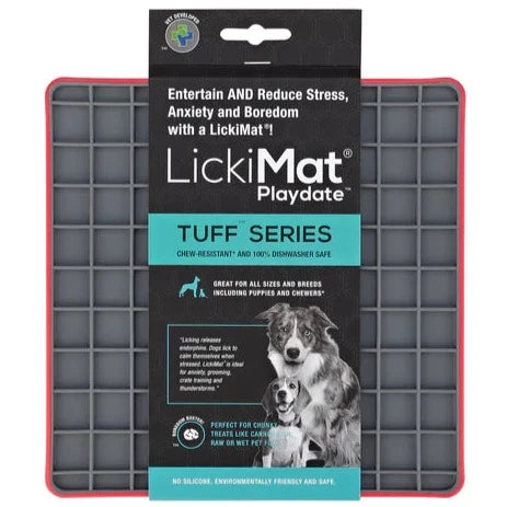 LickiMat® Tuff™ Red Playdate™ For Dogs