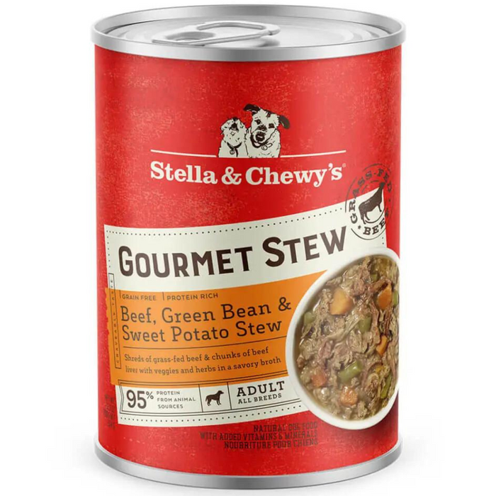 Stella & Chewy's Grain Free Gourmet Beef, Green Bean & Sweet Potato Stew For Dogs
