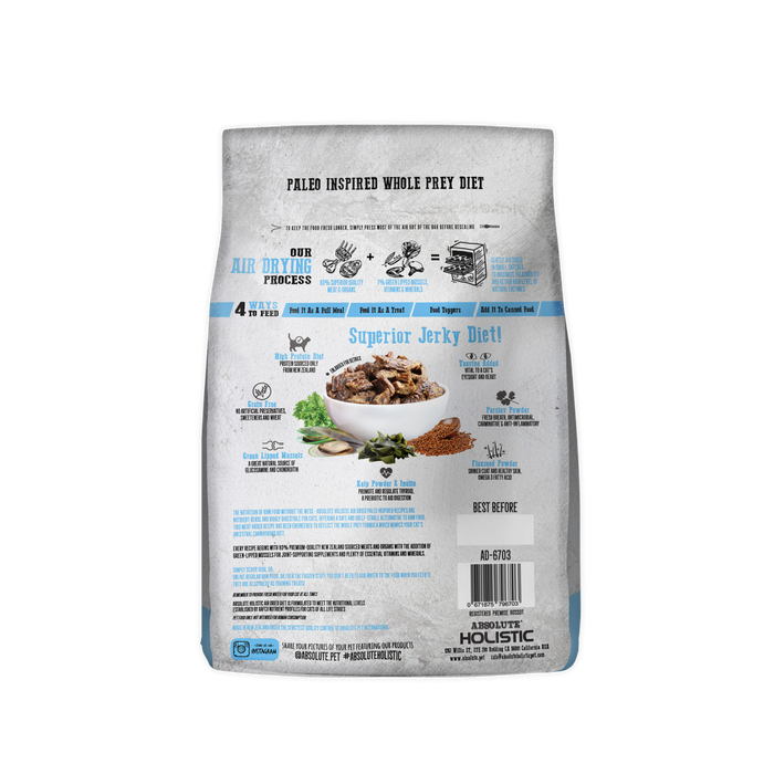 30% OFF: Absolute Holistic Air Dried Blue Mackerel & Lamb Food For Cats