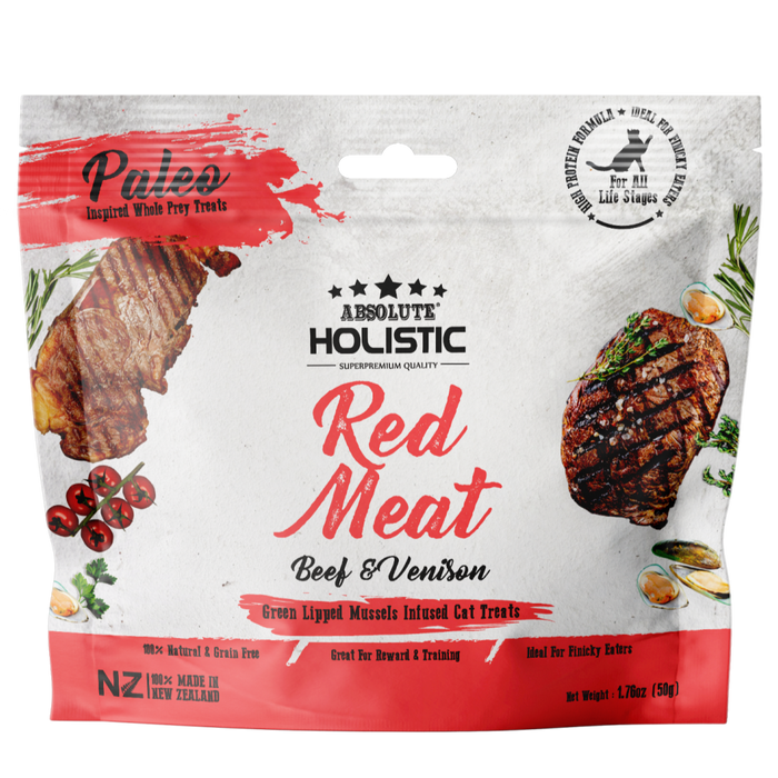 30% OFF: Absolute Holistic Air Dried Red Meat Beef & Venison Cat Treats