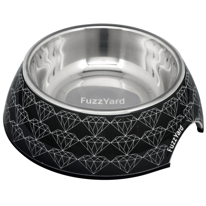 15% OFF: FuzzYard Black Diamond Easy Feeder Bowl