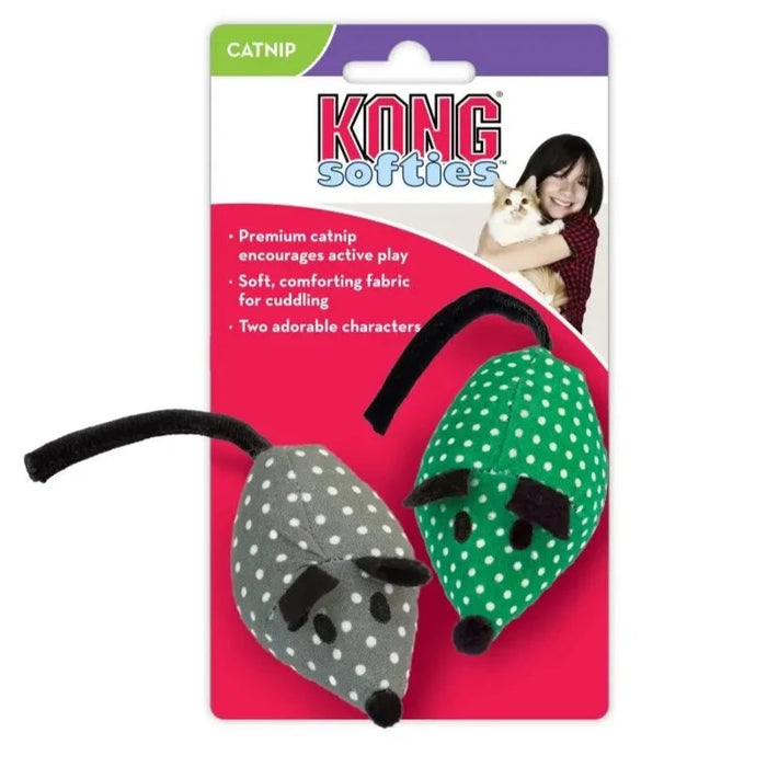 20% OFF: Kong Softies Mice Cat Toy (Assorted Colour)