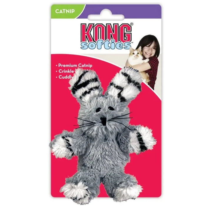 20% OFF: Kong Softies Fuzzy Bunny Cat Toy (Assorted Colour)
