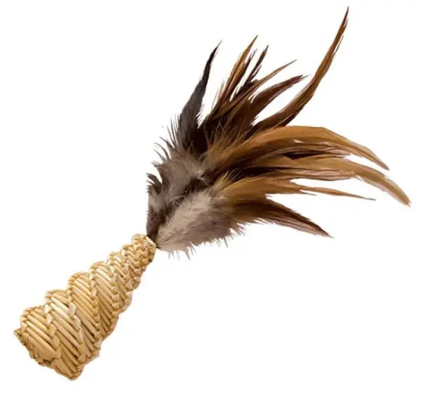 20% OFF: Kong Naturals Straw Cone With Feathers Cat Toy