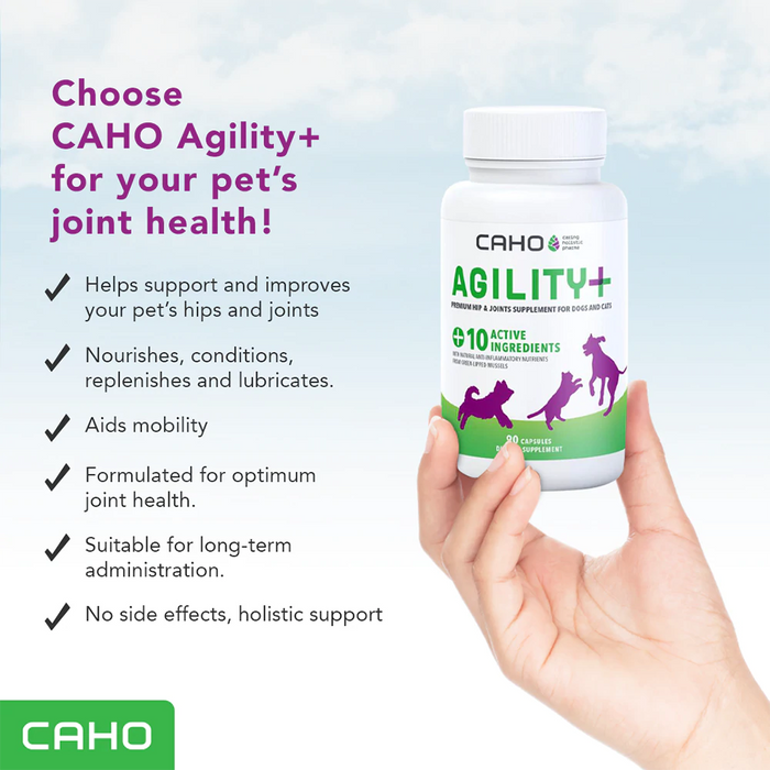 10% OFF: CAHO Agility+ Premium Hip & Joint Supplement For Dogs & Cats