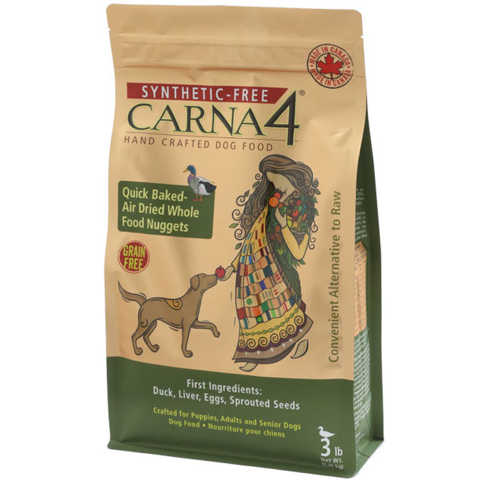 10% OFF: Carna4 Grain Free Quick Baked Air Dried Duck Nuggets Dry Dog Food