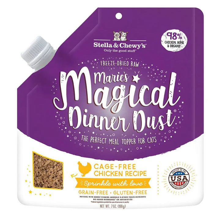 Stella & Chewy Marie’s Magical Cage-Free Chicken Dinner Dust For Cats