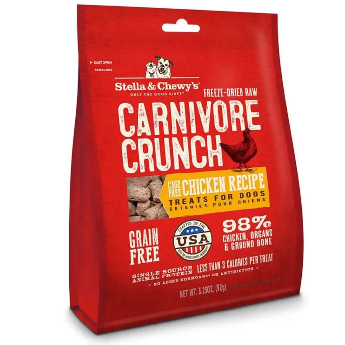 Stella & Chewy’s Freeze-Dried Raw Carnivore Crunch Cage-Free Chicken Recipe For Dogs