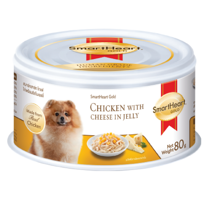 SmartHeart Gold Chicken With Cheese In Jelly Wet Dog Food