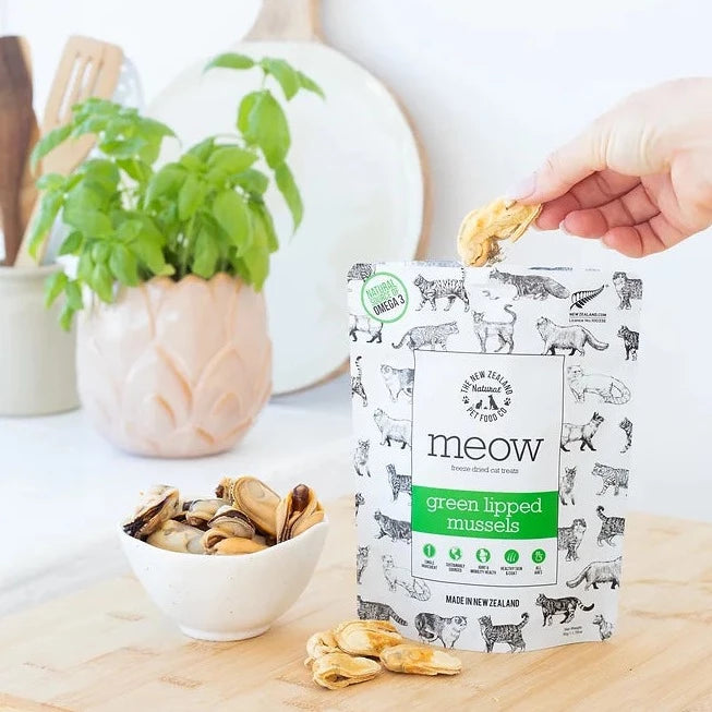 35% OFF: The NZ Natural Pet Food Co. MEOW Freeze Dried Green Lipped Mussels Treats For Cats