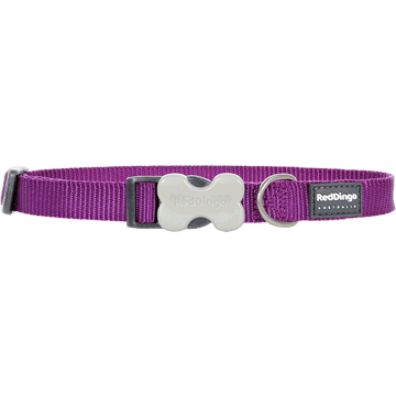 Red Dingo Classic Purple Bucklebone Dog Collar