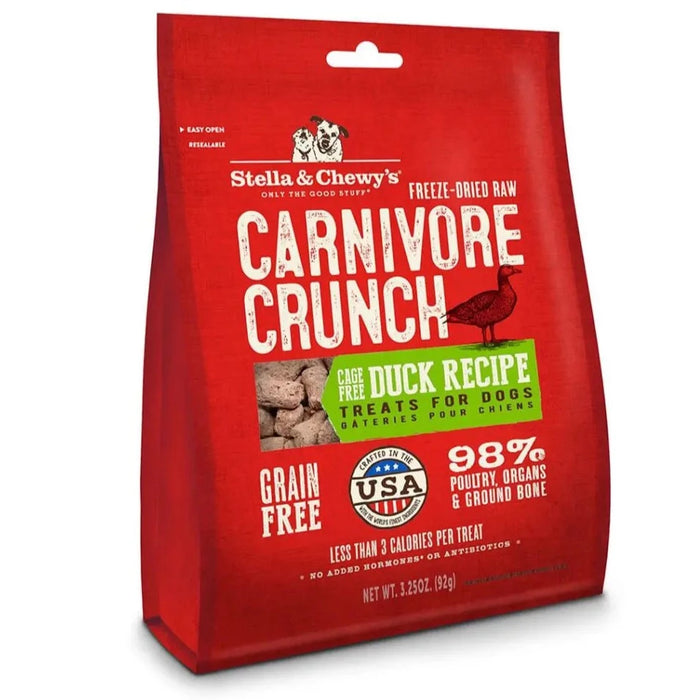 Stella & Chewy’s Freeze-Dried Raw Carnivore Crunch Cage-Free Duck Recipe For Dogs