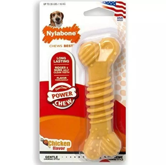 20% OFF: Nylabone Dura Chew Power Chew Textured Chicken Bone Chew Toy